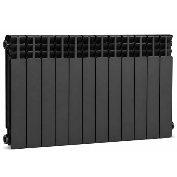 Радиатор биметаллический Mirado Graphite 500/96 мм (12 секций)